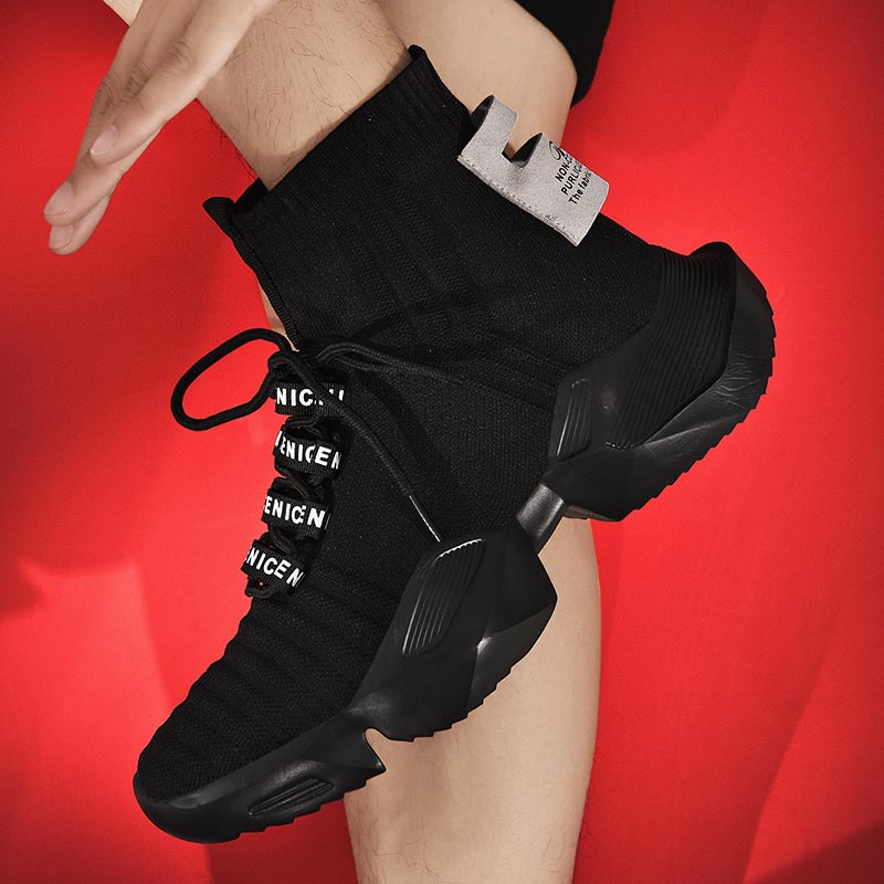 Ethnic Styling Tips - Plus Size Hightop High-soled Men Sport