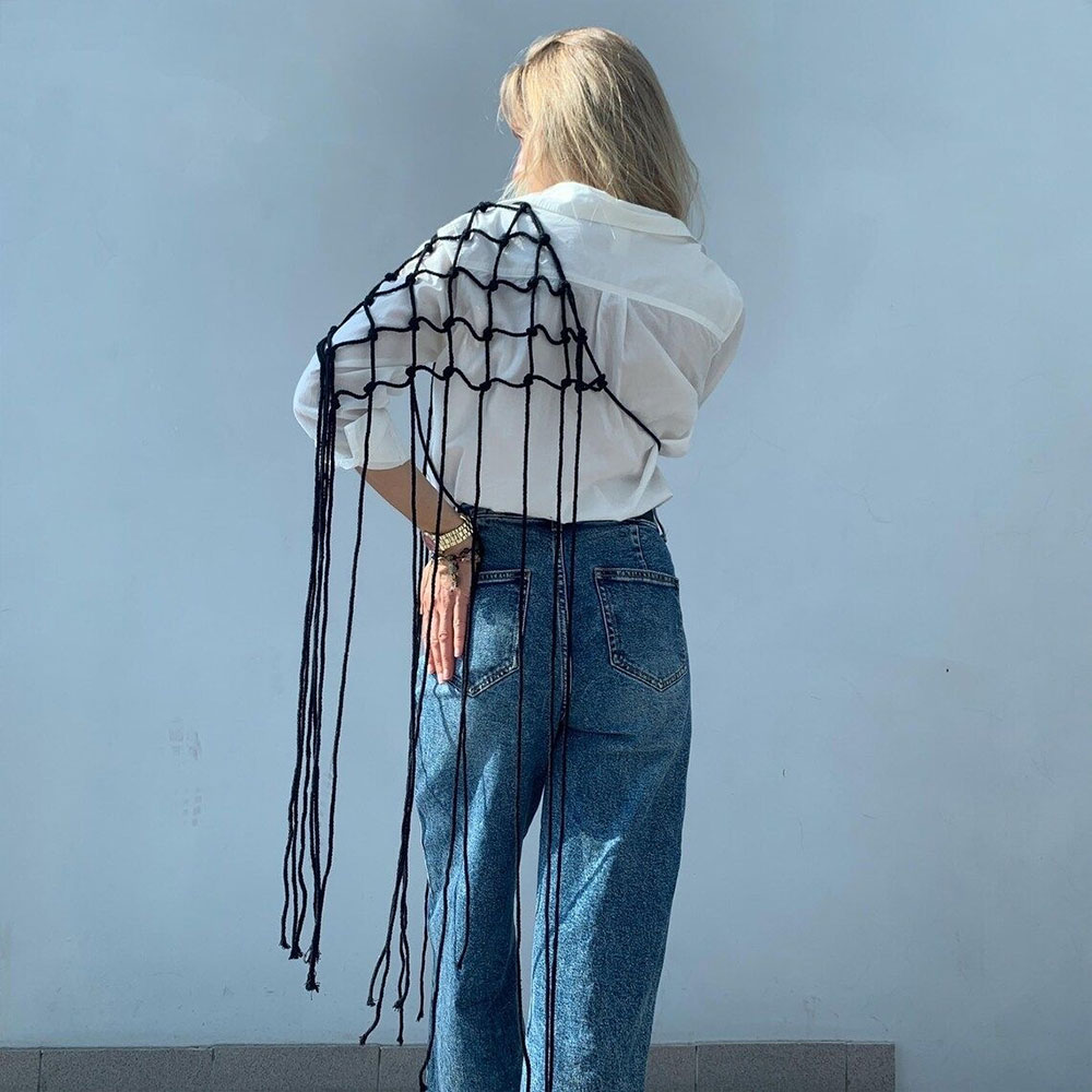 Bohemian Hollow Net Tassel Sca - Ethnic Fashion House บทวิจารณ์และราคา