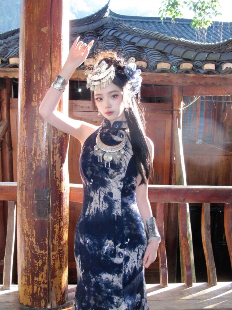 New batik dress cool women's w - Fashion Show Ethnic Wear บทวิจารณ์และราคา