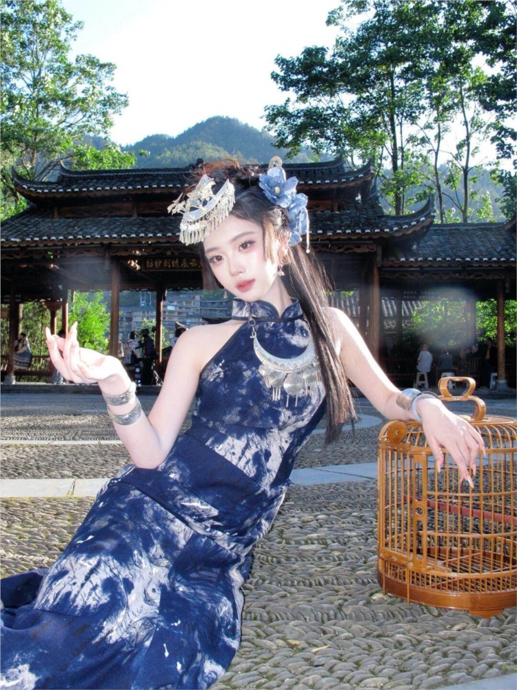 New batik dress cool women's w - Fashion Show Ethnic Wear บทวิจารณ์และราคา