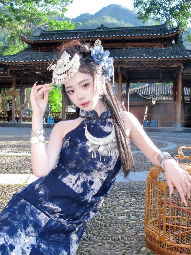 New batik dress cool women's w - Fashion Show Ethnic Wear บทวิจารณ์และราคา
