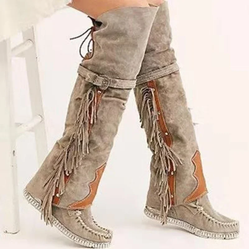 Fashion Bohemia Knee-length Wo - Ethnic Fashion Style บทวิจารณ์และราคา