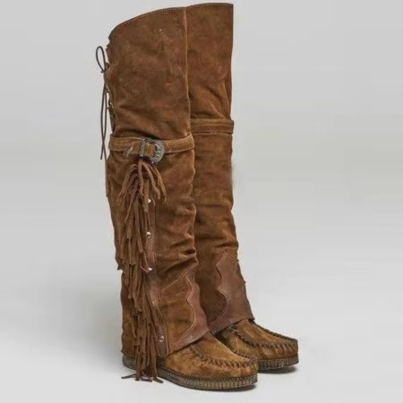 Fashion Bohemia Knee-length Wo - Ethnic Fashion Style บทวิจารณ์และราคา
