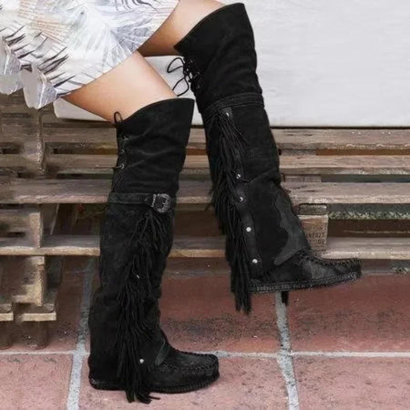 Fashion Bohemia Knee-length Wo - Ethnic Fashion Style บทวิจารณ์และราคา