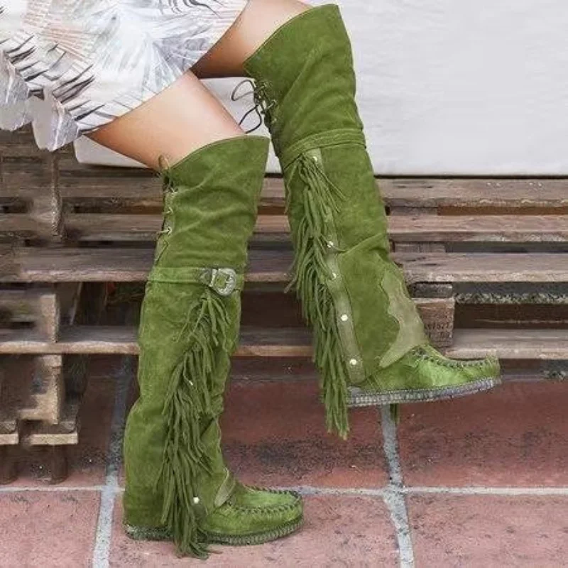 Fashion Bohemia Knee-length Wo - Ethnic Fashion Style บทวิจารณ์และราคา