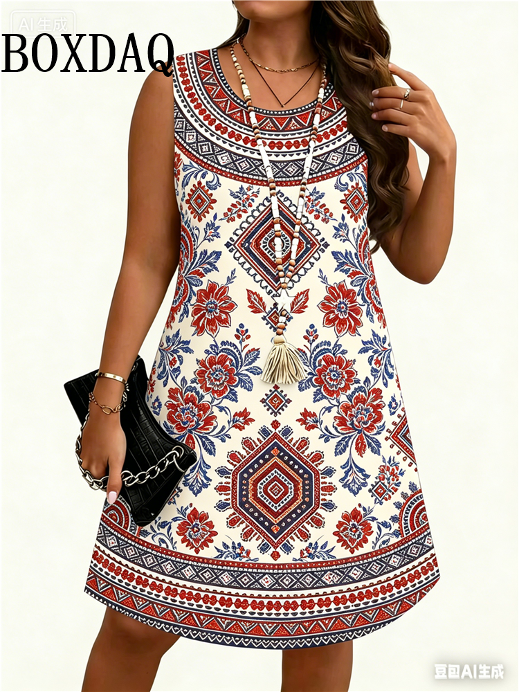 Ethnic Style Flowers 3D Print  - Ethnic Fashion Clothing บทวิจารณ์และราคา