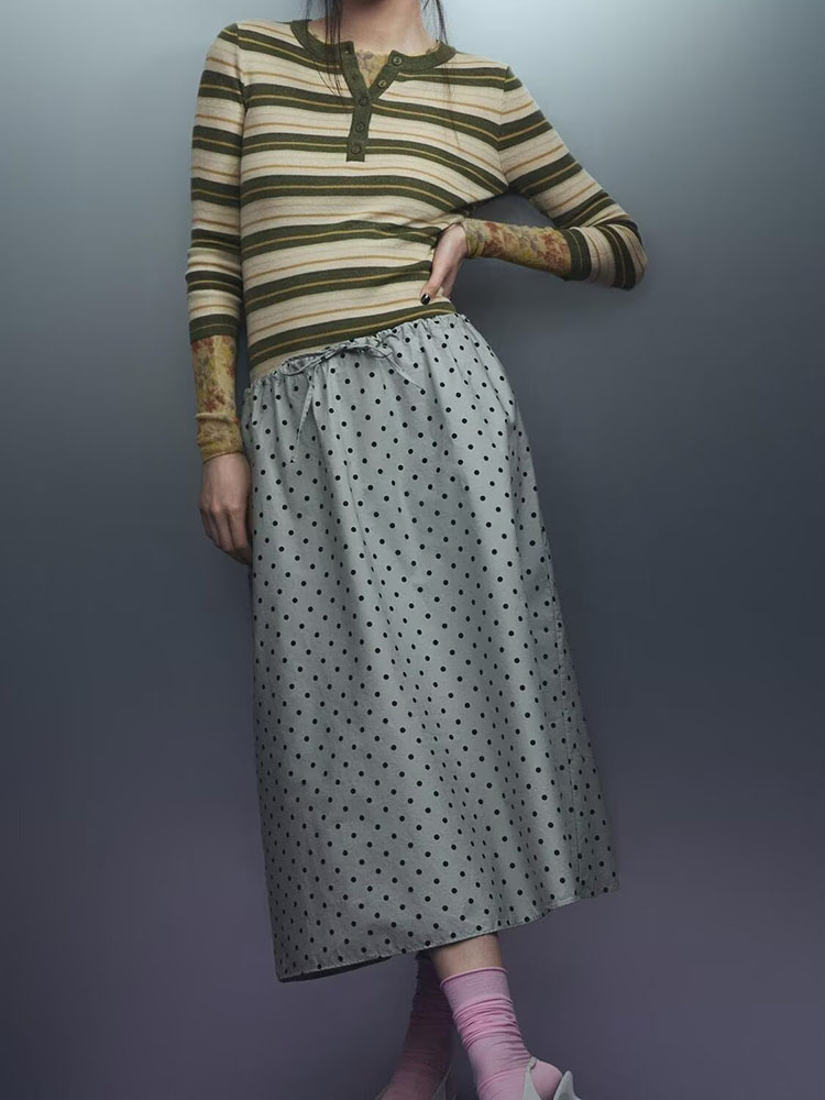 New Summer Women's Midi Skirt  - Ethnic Fashion Clothing บทวิจารณ์และราคา