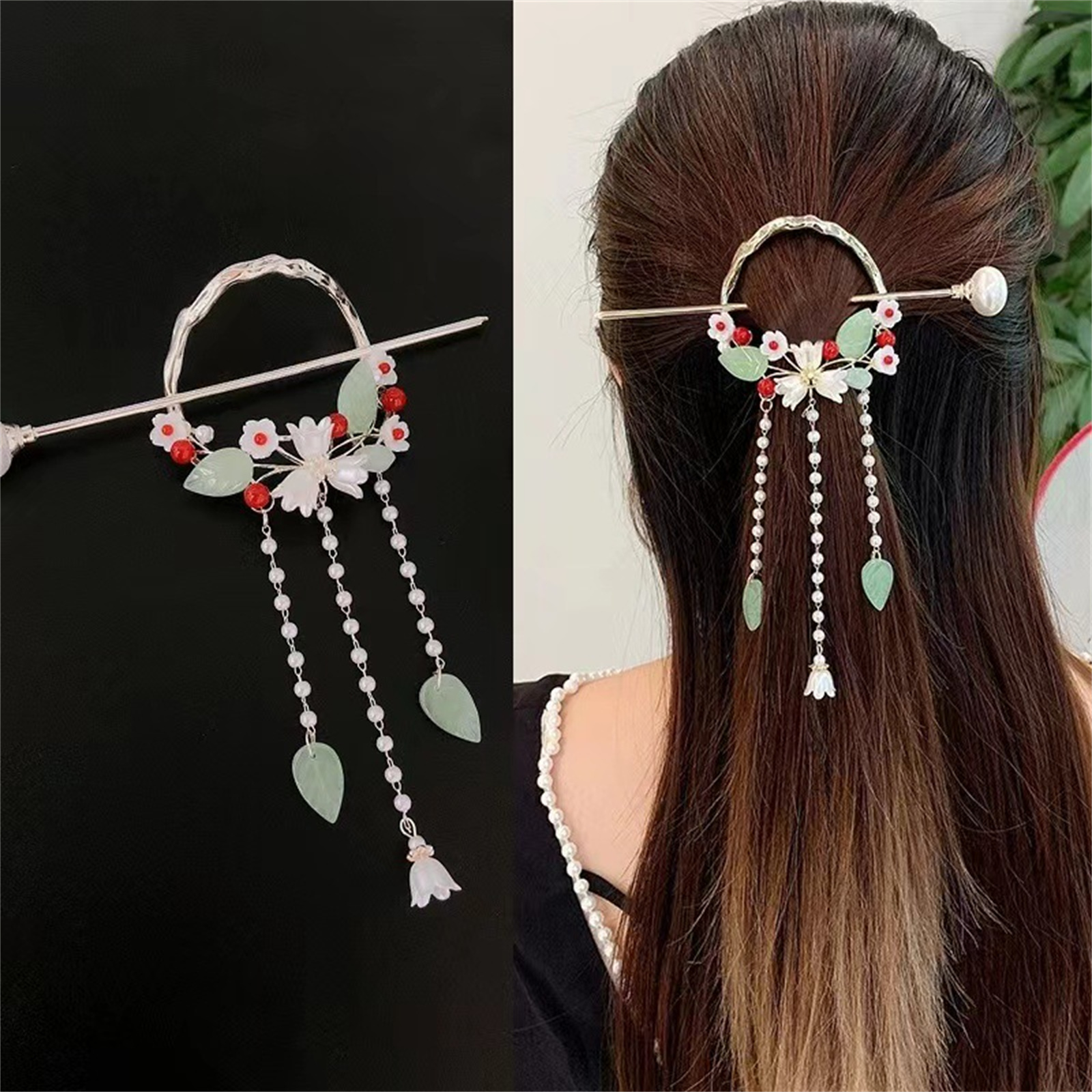 Ethnic Style Hairpin For Women - Ethnic Fashion Style บทวิจารณ์และราคา