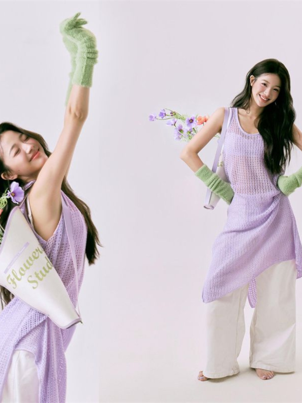 Romantic Spring  Flower Print  - Ethnic Fashion Style บทวิจารณ์และราคา