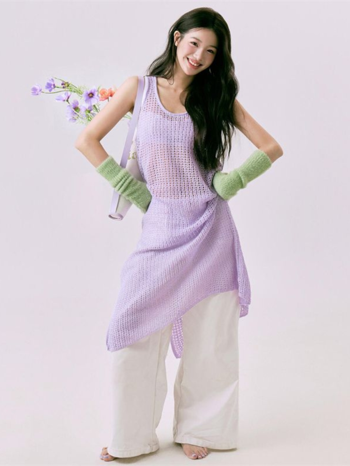 Romantic Spring  Flower Print  - Ethnic Fashion Style บทวิจารณ์และราคา