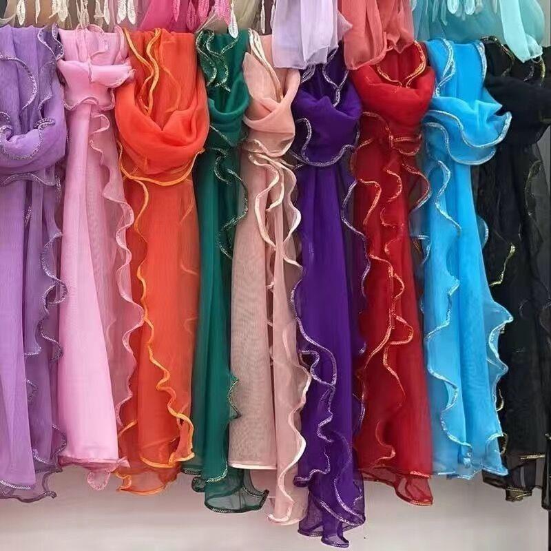New Solid Color Golden Ruffle  - Ethnic Fashion House บทวิจารณ์และราคา
