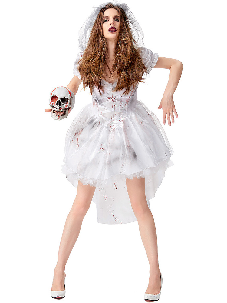 Halloween White Ghost Bride Co - Ethnic Fashion House บทวิจารณ์และราคา