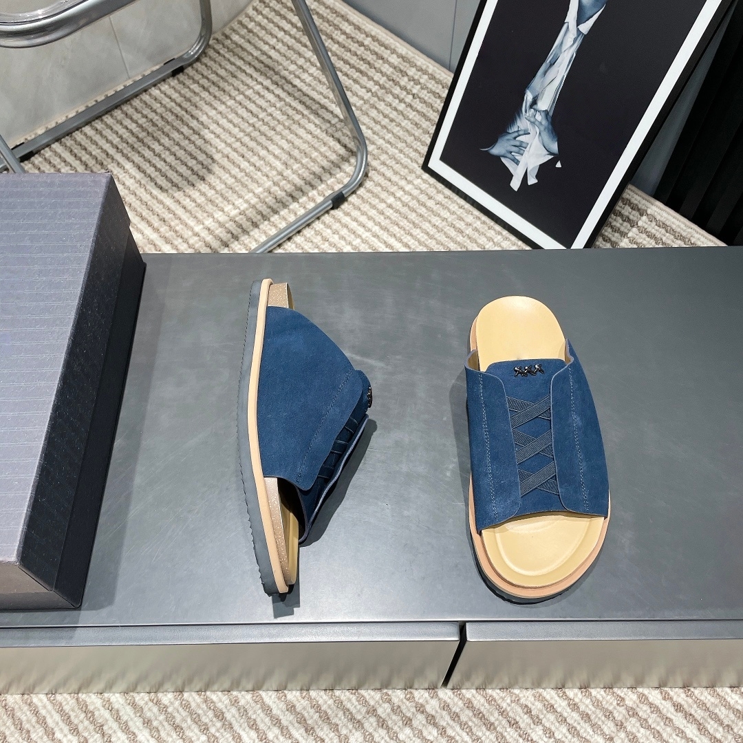 Luxury Brand Leather Slippers  - Ethnic Fashion House บทวิจารณ์และราคา