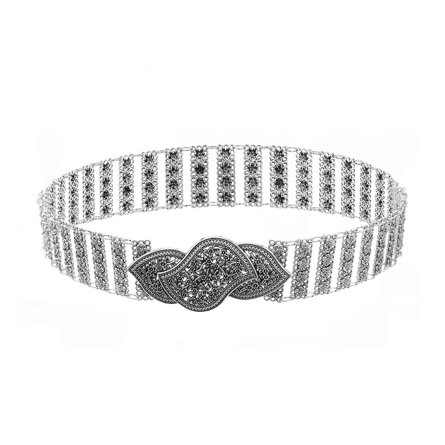 Vintage Silvery Hollow Flower  - Ethnic Fashion Clothing บทวิจารณ์และราคา