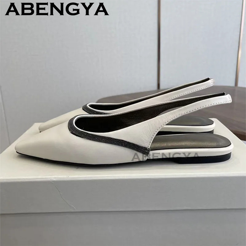 Pointy Toe Flat Heel Sandals f - Ethnic Fashion Walk บทวิจารณ์และราคา