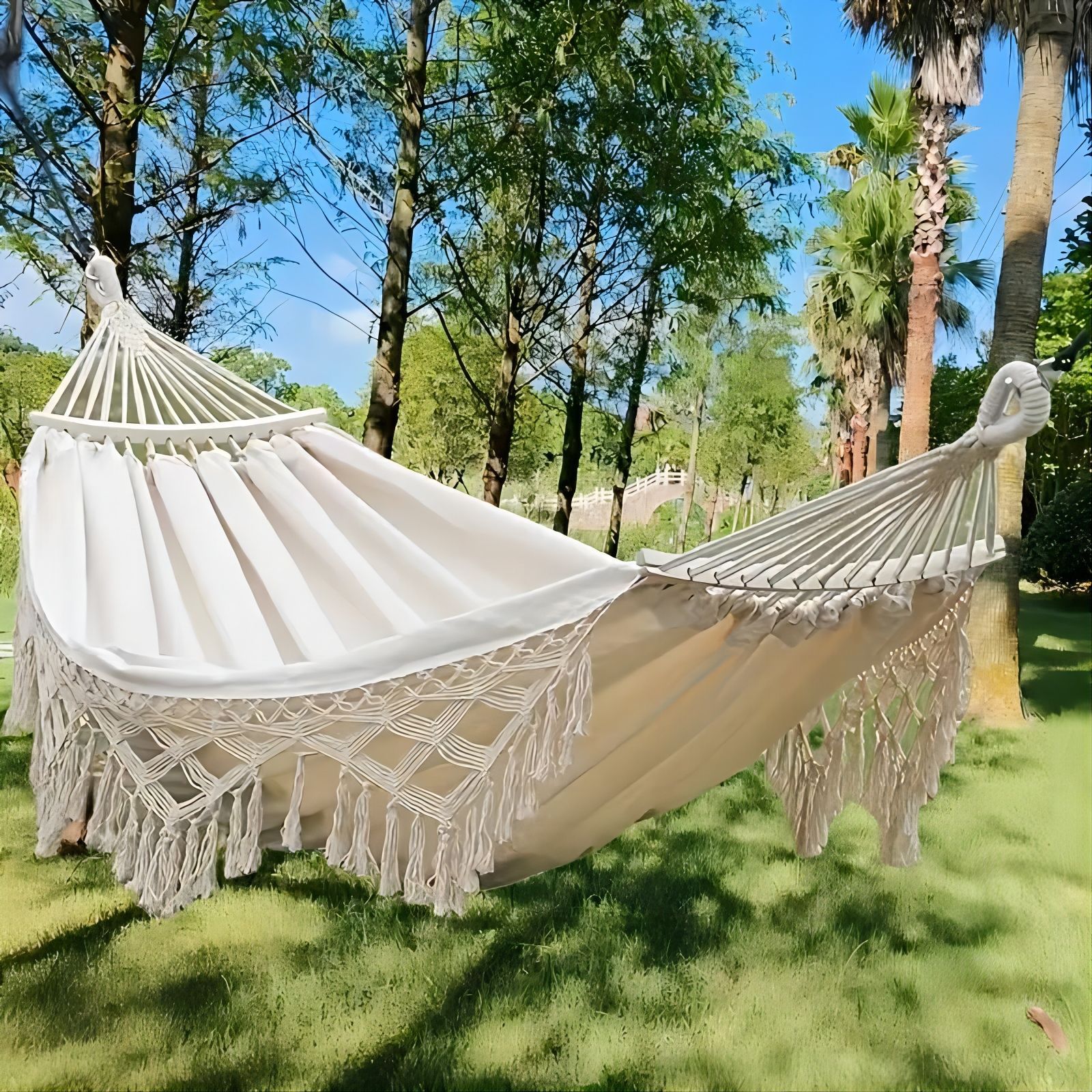 Bohemian Style tassel Hammock  - Ethnic Styling Tips บทวิจารณ์และราคา