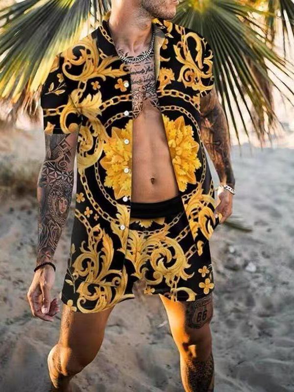 Summer Men's Casual Loose Shor - Ethnic Fashion Style บทวิจารณ์และราคา