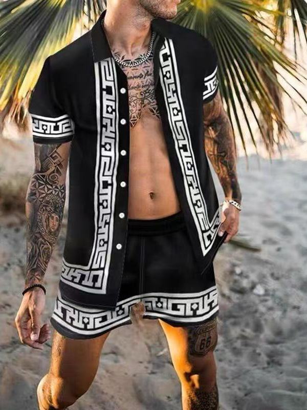 Summer Men's Casual Loose Shor - Ethnic Fashion Style บทวิจารณ์และราคา