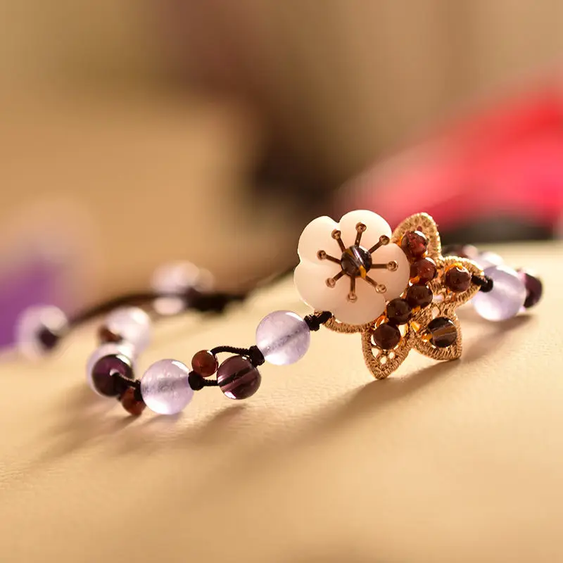Chinese Crystal Mori Bracelet  - Ethnic Fashion Style บทวิจารณ์และราคา
