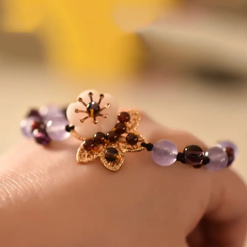 Chinese Crystal Mori Bracelet  - Ethnic Fashion Style บทวิจารณ์และราคา