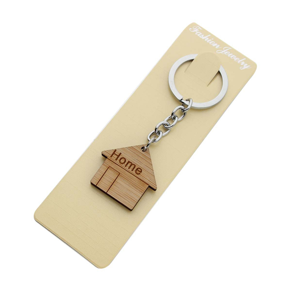 Fashion Wooden House Key Chain - Ethnic Fashion House บทวิจารณ์และราคา