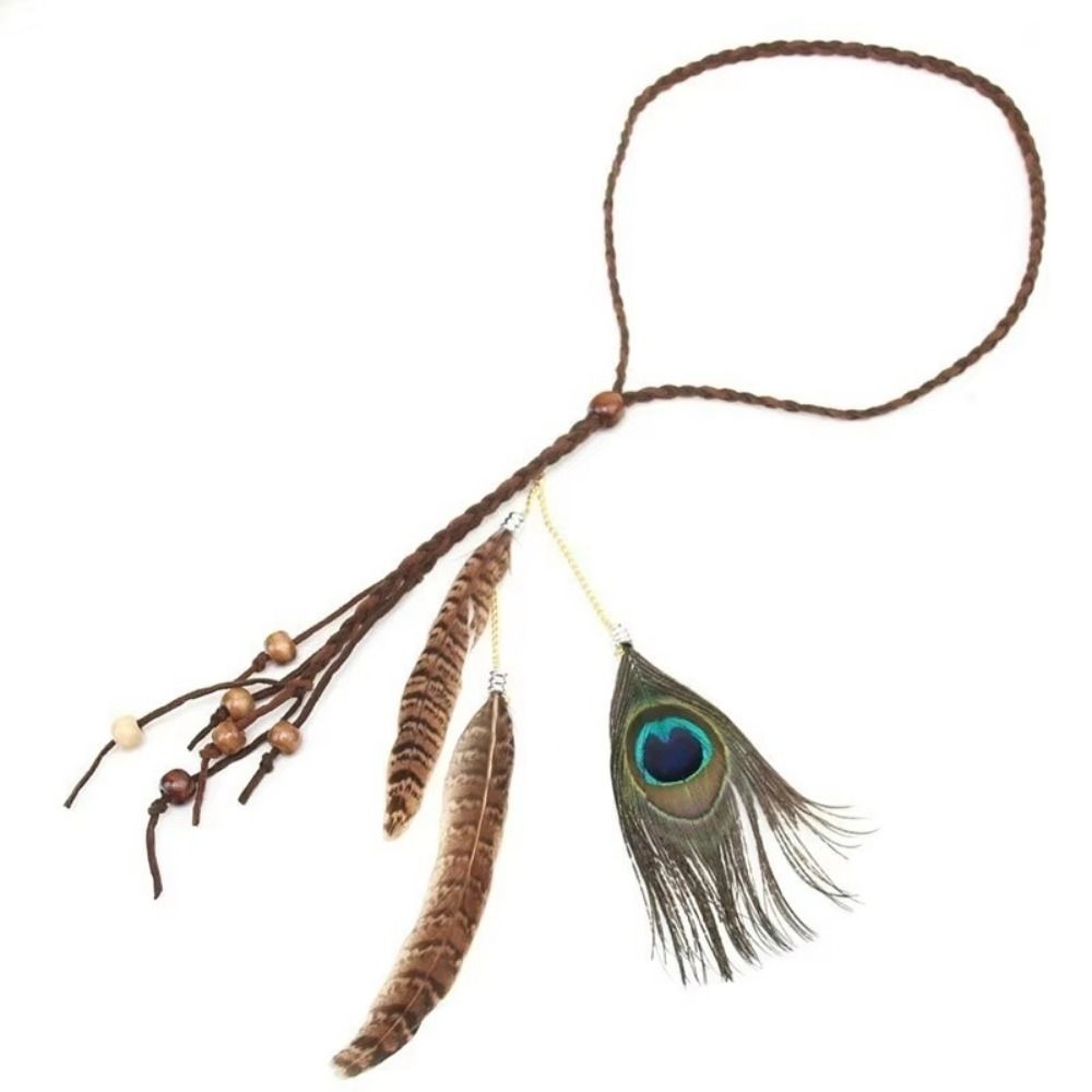 Fashion Feather Feather Headba - Fashion Show Ethnic Wear บทวิจารณ์และราคา