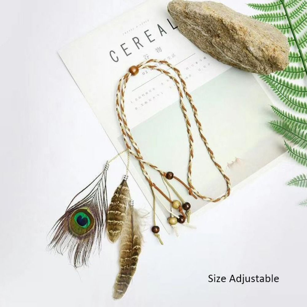 Fashion Feather Feather Headba - Fashion Show Ethnic Wear บทวิจารณ์และราคา