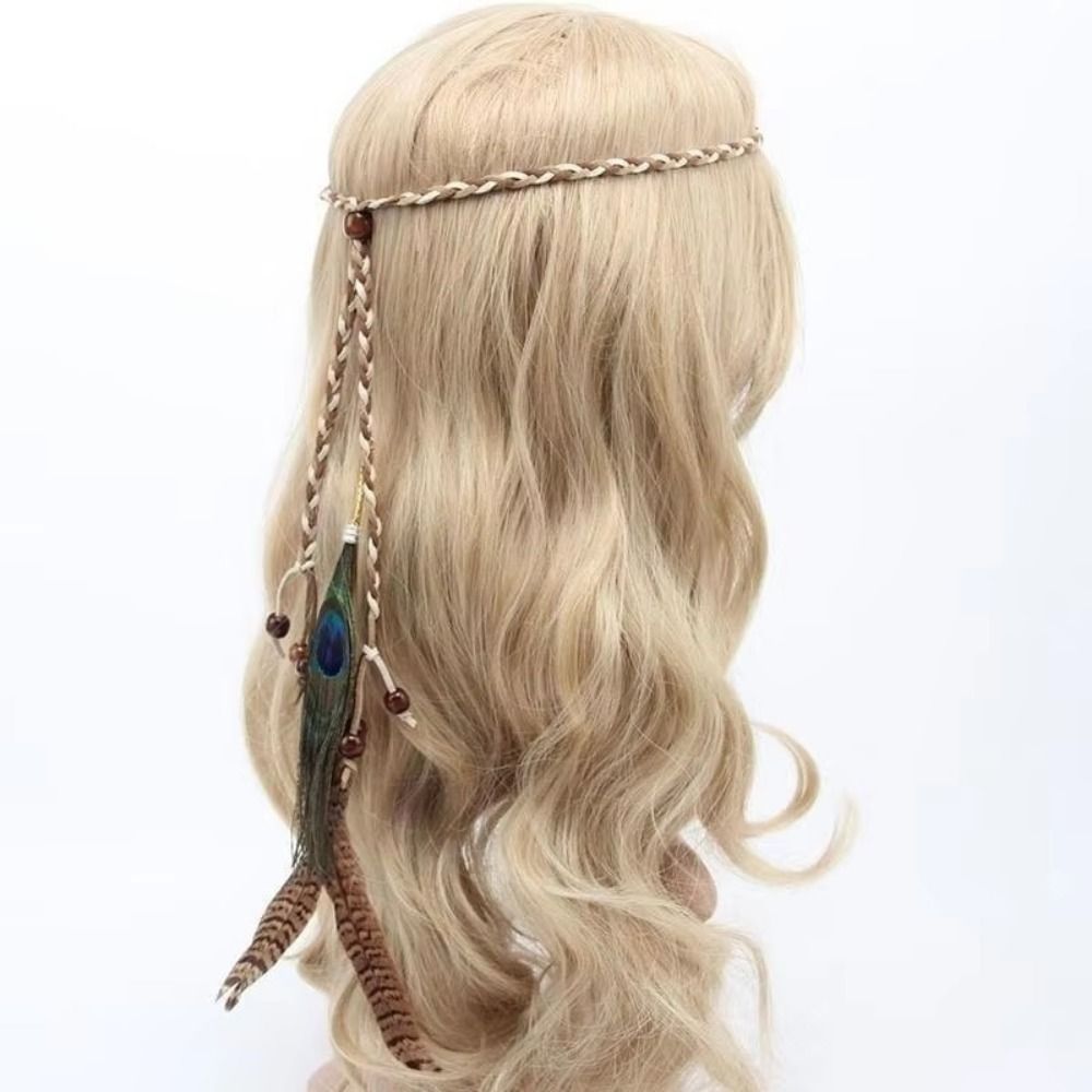 Fashion Feather Feather Headba - Fashion Show Ethnic Wear บทวิจารณ์และราคา