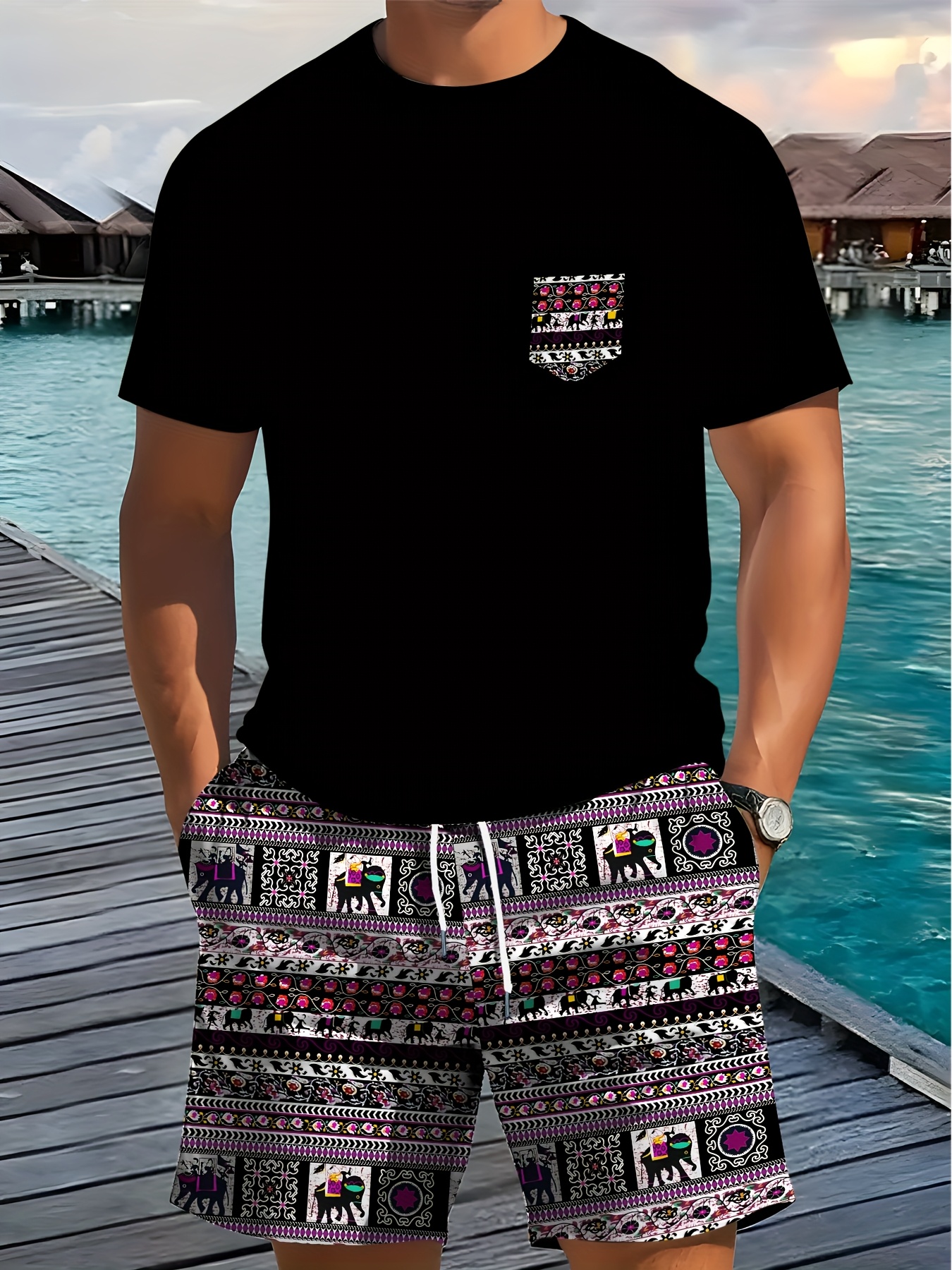 2026 Summer New Men's Short-Sl - Ethnic Fashion Style บทวิจารณ์และราคา