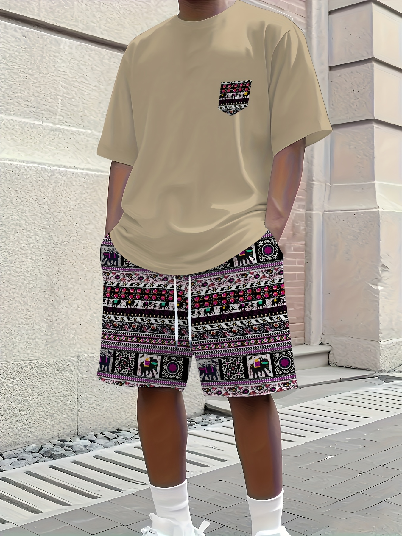 2026 Summer New Men's Short-Sl - Ethnic Fashion Style บทวิจารณ์และราคา