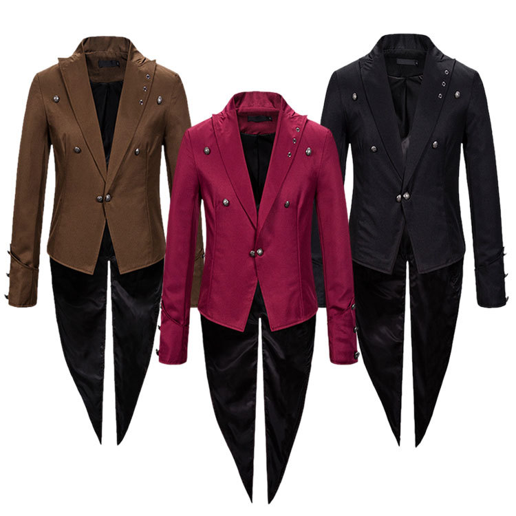 Retro Tailcoat Women's Stage P - Fashion Show Ethnic Wear บทวิจารณ์และราคา