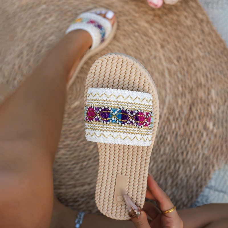 Women's Outdoor Flat Sandals D - Ethnic Fashion Style บทวิจารณ์และราคา