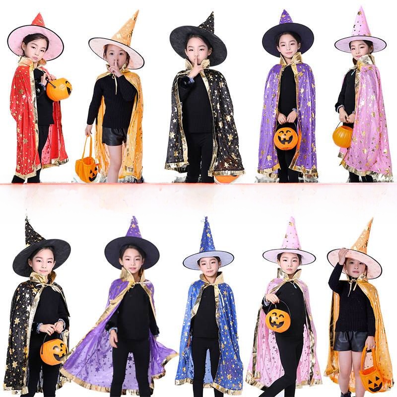 Halloween Witch Costume Cape W - Fashion Show Ethnic Wear บทวิจารณ์และราคา