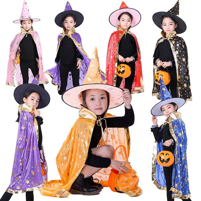Halloween Witch Costume Cape W - Fashion Show Ethnic Wear บทวิจารณ์และราคา