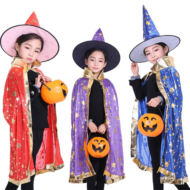 Halloween Witch Costume Cape W - Fashion Show Ethnic Wear บทวิจารณ์และราคา