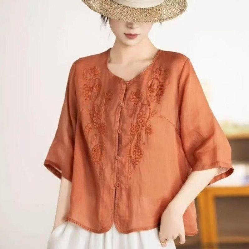 Elegant Summer Cotton Linen Et - Ethnic Fashion Clothing บทวิจารณ์และราคา
