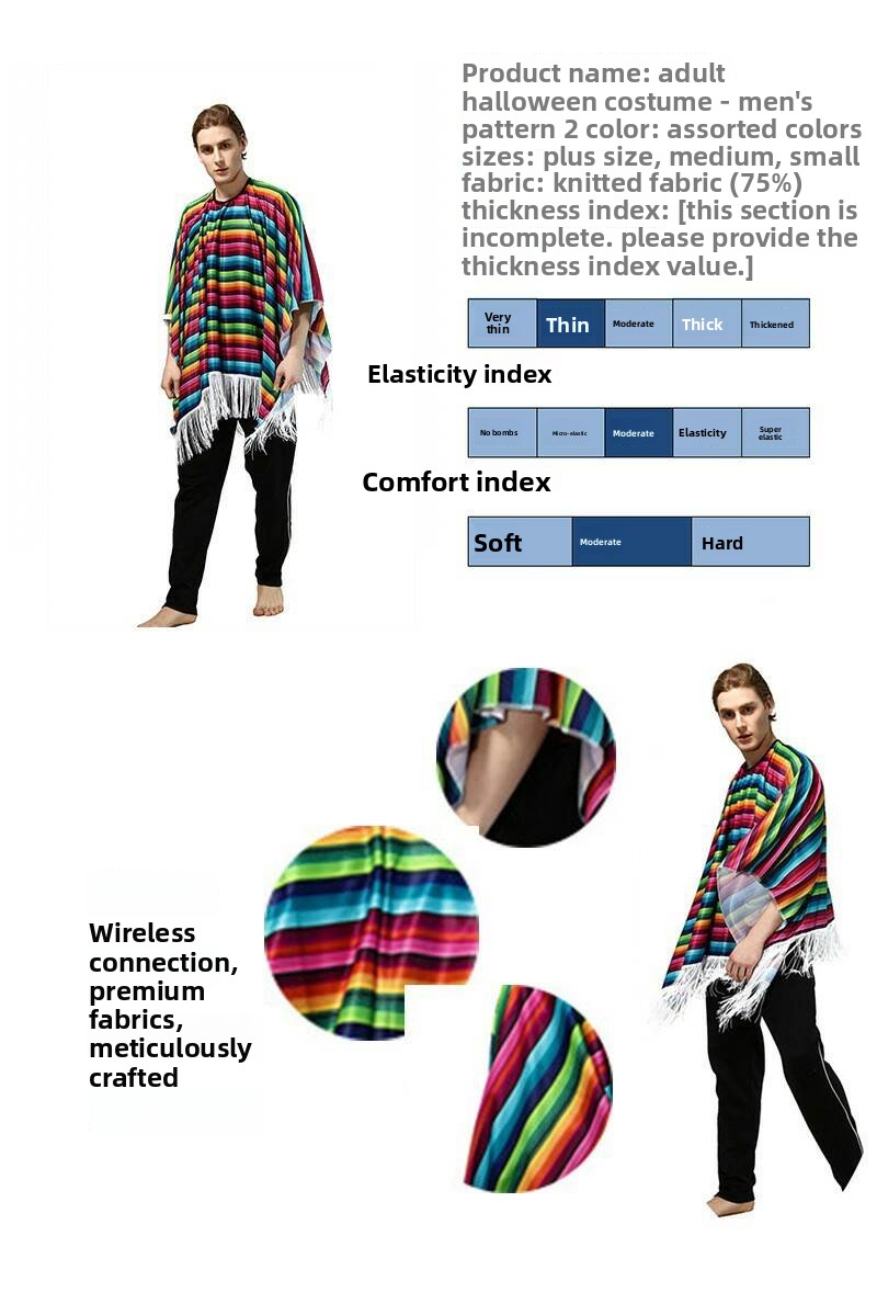 Adult Halloween Cape Ethnic St - Ethnic Fashion Brands บทวิจารณ์และราคา