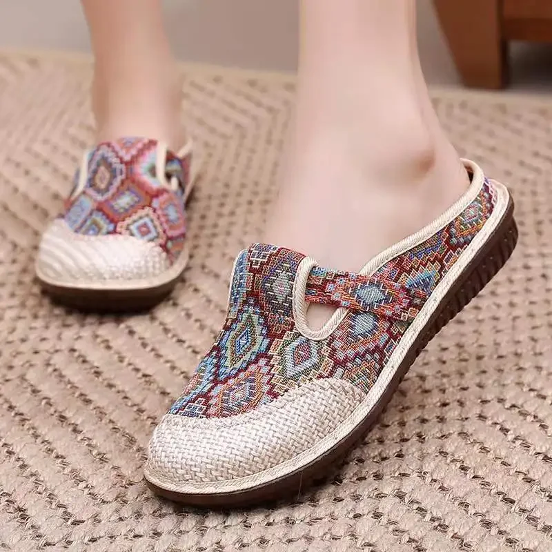 Womens Ethnic Style Slippers F - Ethnic Fashion Walk บทวิจารณ์และราคา