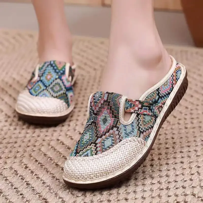 Womens Ethnic Style Slippers F - Ethnic Fashion Walk บทวิจารณ์และราคา