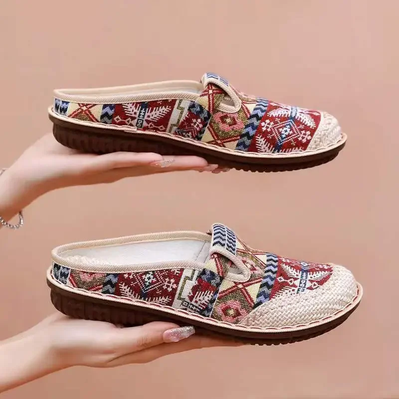 Womens Ethnic Style Slippers F - Ethnic Fashion Walk บทวิจารณ์และราคา