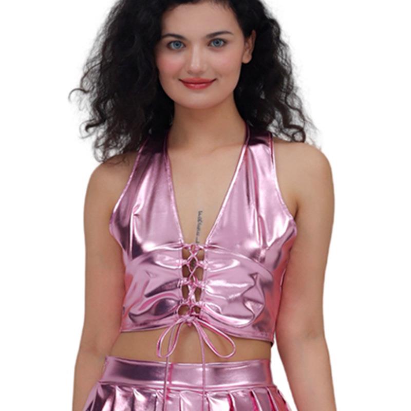 Hot Girl Leather Vest Crossbod - Fashion Show Ethnic Wear บทวิจารณ์และราคา
