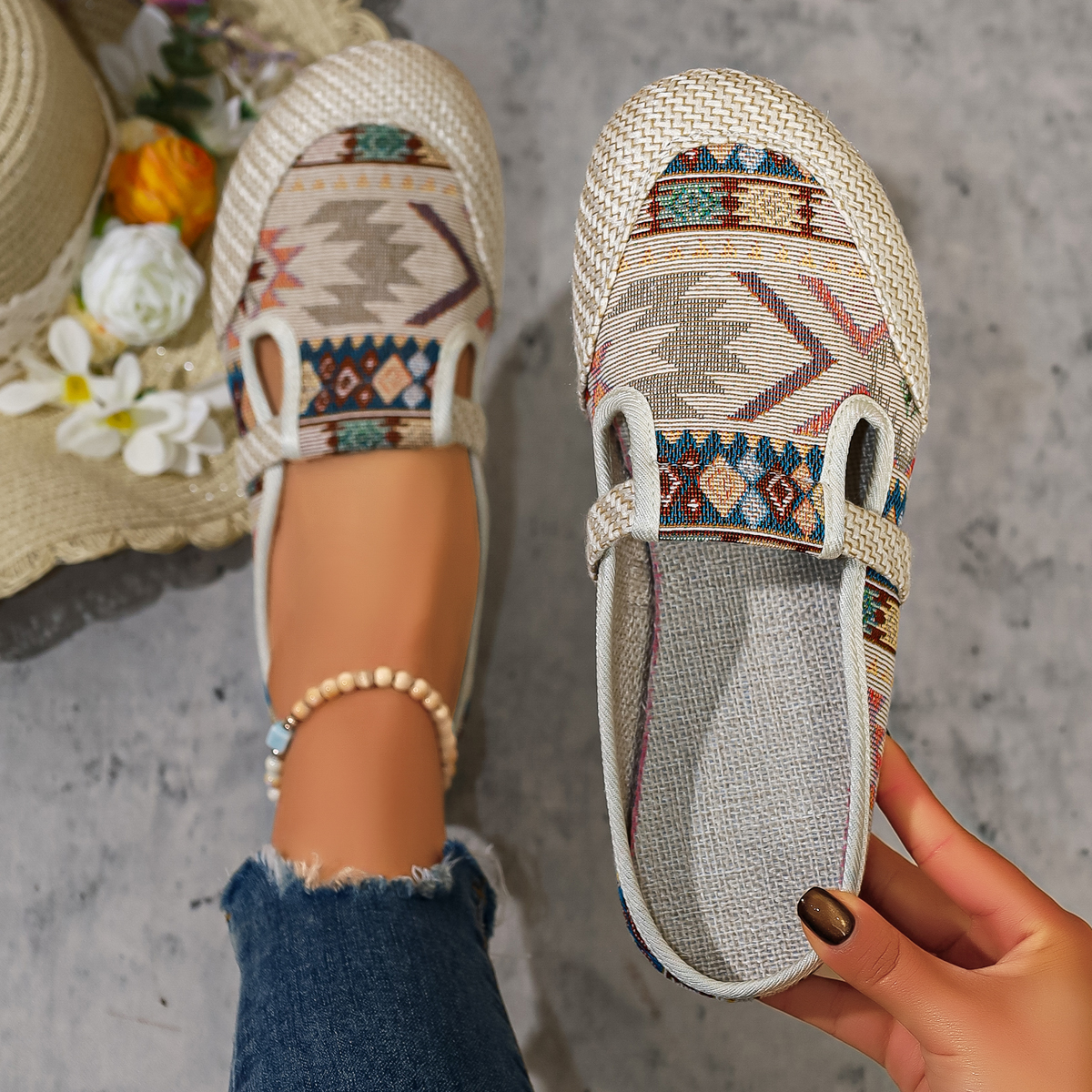 Women Ethnic Style Slippers Fa - Ethnic Fashion Walk บทวิจารณ์และราคา