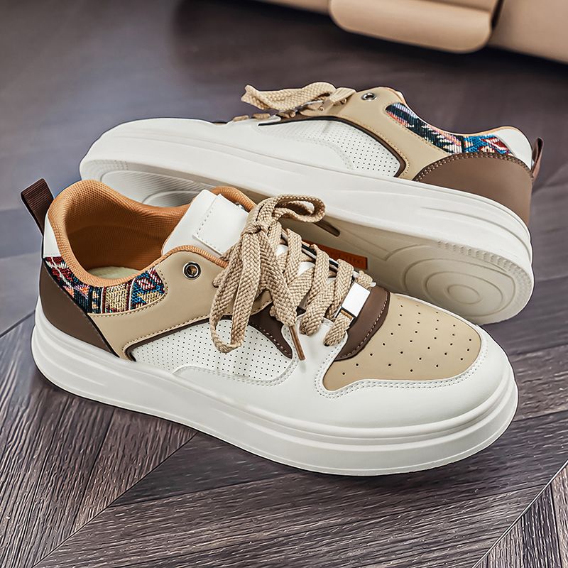 Men's White Platform Skate Sho - Ethnic Fashion Walk บทวิจารณ์และราคา